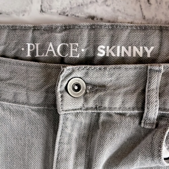 Children's Place skinny jeans - size 12 - gray denim - Picture 3 of 6